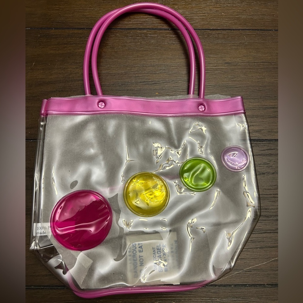 Pink and Clear Tote Bag